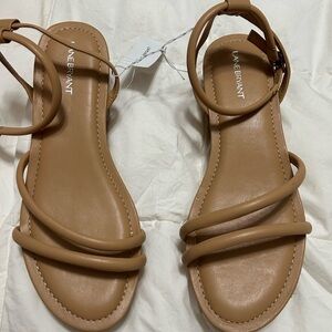 Lane Bryant Brown Strappy Sandals